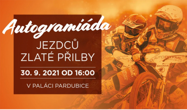 Přijďte si pro podpis plochodrážních jezdců do OC Palác Pardubice