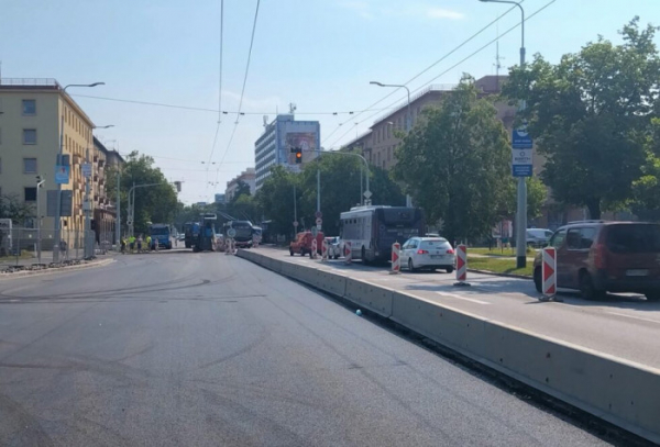 Změna v dopravním omezení na stavbě I/36 Pardubice U Marka, OŽK